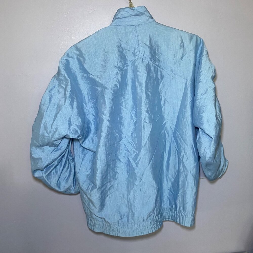 Fila Vintage Womens Light Blue Adjustable Gathered Sleeve Jacket Y2K Casual - Picture 2 of 7
